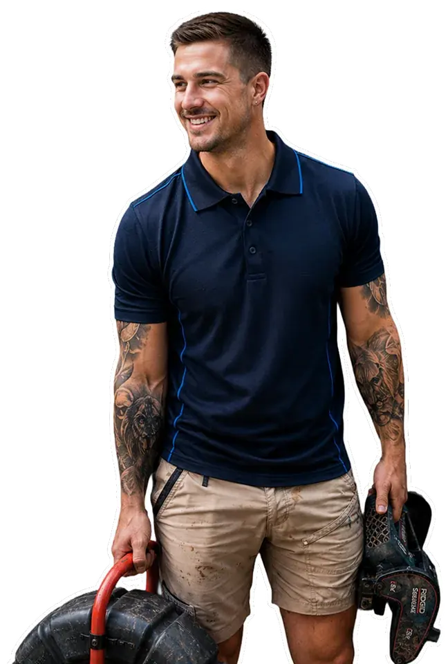 A licensed Caringbah plumber with his tools